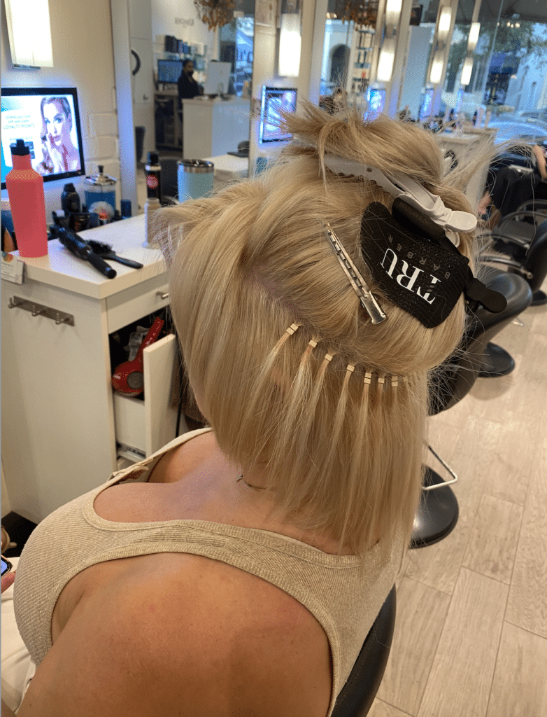 Hand Tied Extensions Bonne Vie Hair Salon in Orlando & Winter Park
