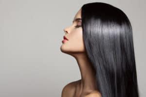 hair botox, botox for hair. Hair. Beautiful Brunette Girl. Healthy Long Hair. Beauty Model Woman. Hairstyle