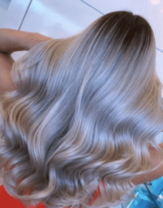 silver purple hair